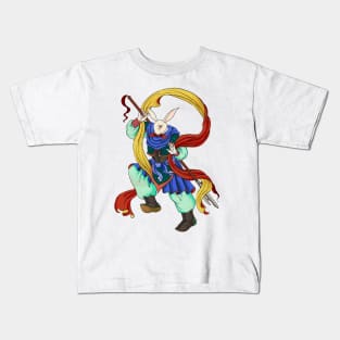 Minhwa: Rabbit God from Asian Zodiac Kids T-Shirt